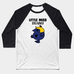 LITTLE MISS BRAINY Baseball T-Shirt